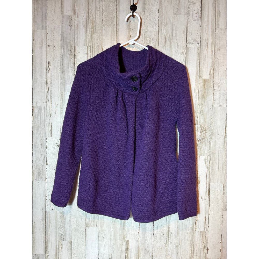 Ann‎ Taylor LOFT Womens Petite Small Purple  Sweater - Jacket